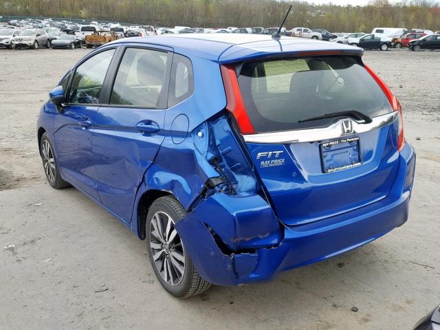 JHMGK5H86HS015231 - 2017 HONDA FIT EX BLUE photo 3