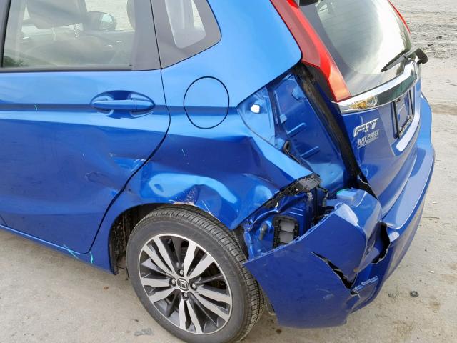 JHMGK5H86HS015231 - 2017 HONDA FIT EX BLUE photo 9