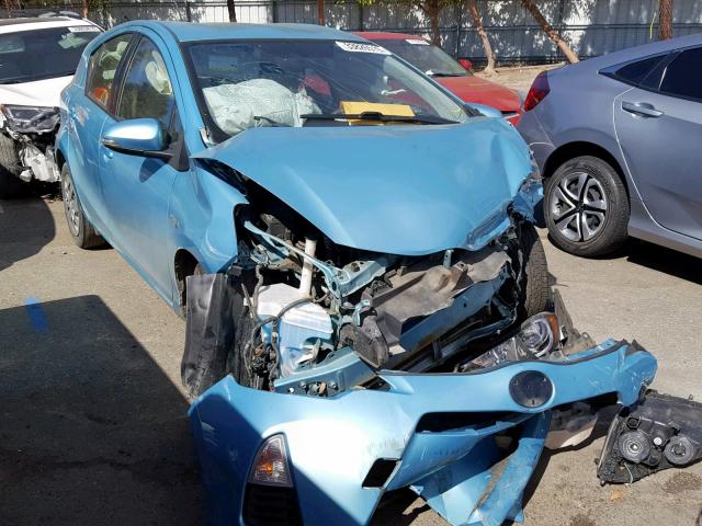 JTDKDTB31D1033031 - 2013 TOYOTA PRIUS C BLUE photo 1