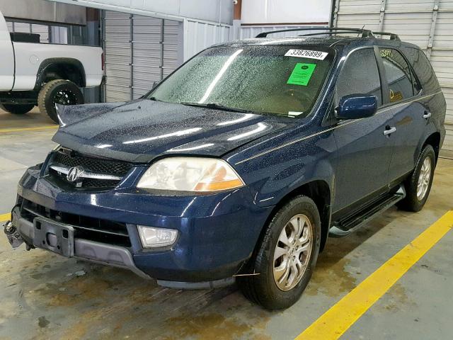 2HNYD18673H537061 - 2003 ACURA MDX TOURIN BLUE photo 2