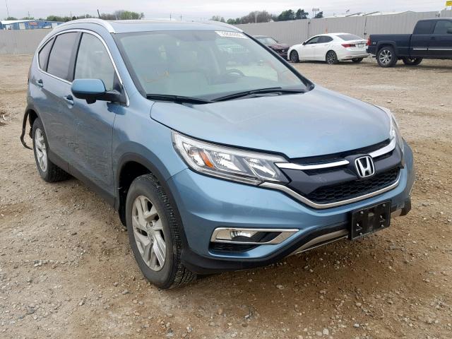 2HKRM4H7XGH625491 - 2016 HONDA CR-V EXL BLUE photo 1