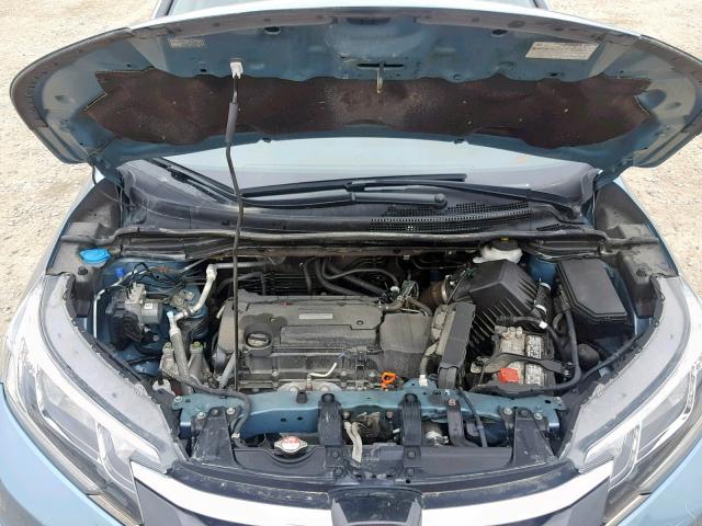 2HKRM4H7XGH625491 - 2016 HONDA CR-V EXL BLUE photo 7