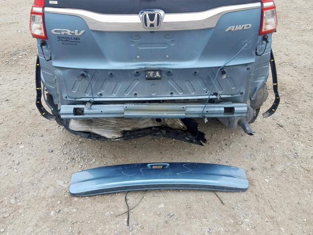 2HKRM4H7XGH625491 - 2016 HONDA CR-V EXL BLUE photo 9