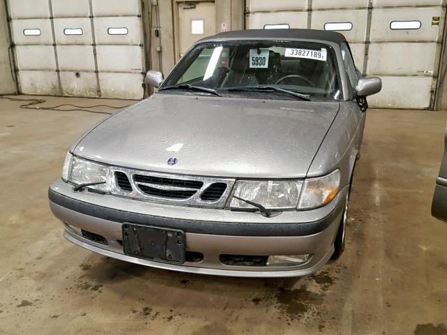 YS3DF78K237008619 - 2003 SAAB 9-3 SE SILVER photo 2