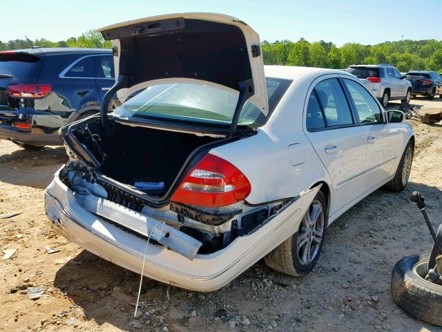 WDBUF56JX6A860860 - 2006 MERCEDES-BENZ E 350 WHITE photo 4