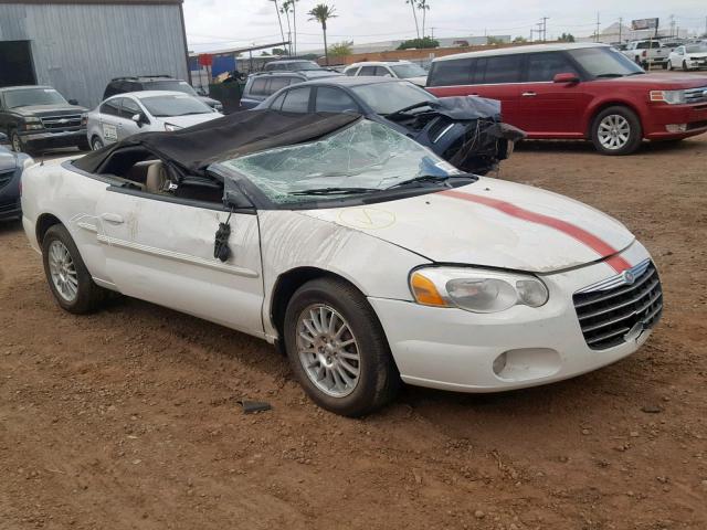 1C3EL55R04N168087 - 2004 CHRYSLER SEBRING LX WHITE photo 1