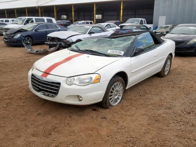 1C3EL55R04N168087 - 2004 CHRYSLER SEBRING LX WHITE photo 2