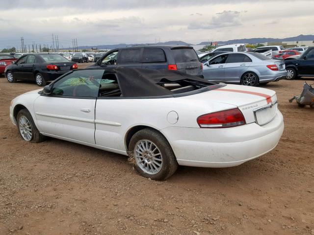 1C3EL55R04N168087 - 2004 CHRYSLER SEBRING LX WHITE photo 3