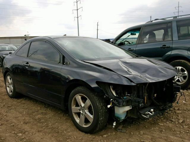 2HGFG12958H531503 - 2008 HONDA CIVIC EXL BLACK photo 1