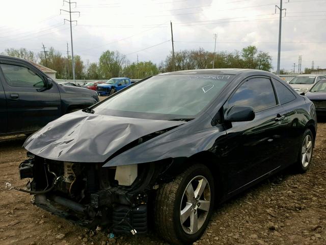 2HGFG12958H531503 - 2008 HONDA CIVIC EXL BLACK photo 2