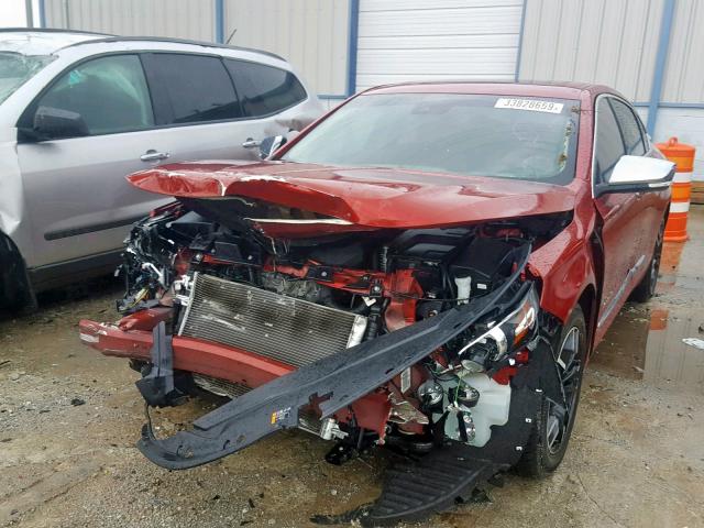 2G1165S30F9295602 - 2015 CHEVROLET IMPALA LTZ RED photo 2