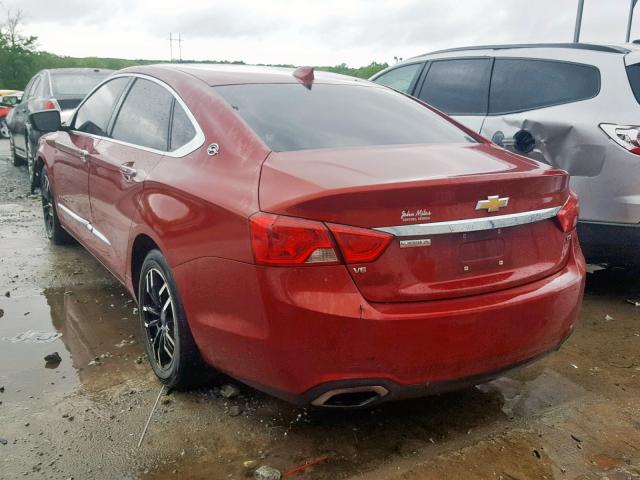 2G1165S30F9295602 - 2015 CHEVROLET IMPALA LTZ RED photo 3