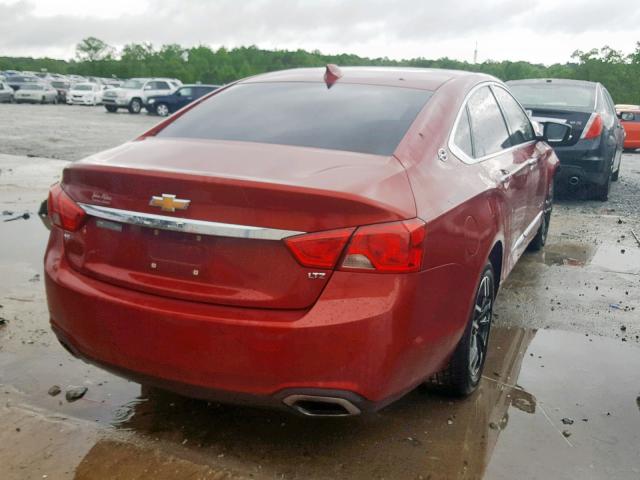 2G1165S30F9295602 - 2015 CHEVROLET IMPALA LTZ RED photo 4