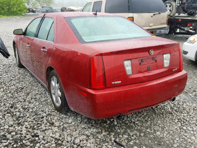 1G6DZ67A580189378 - 2008 CADILLAC STS RED photo 3