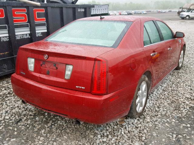 1G6DZ67A580189378 - 2008 CADILLAC STS RED photo 4