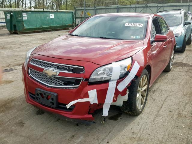 1G11H5SA3DF268746 - 2013 CHEVROLET MALIBU LTZ RED photo 2