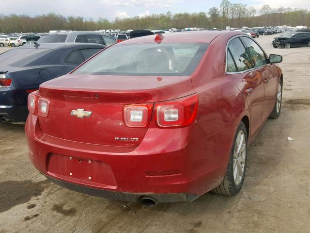 1G11H5SA3DF268746 - 2013 CHEVROLET MALIBU LTZ RED photo 4