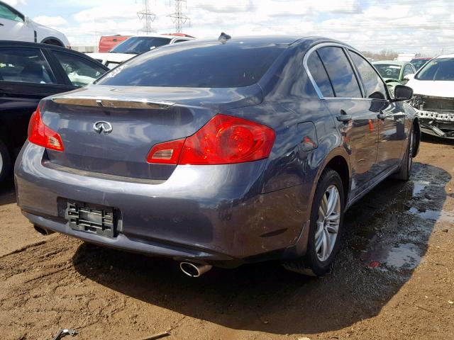 JN1DV6AR1CM860122 - 2012 INFINITI G25 GRAY photo 4