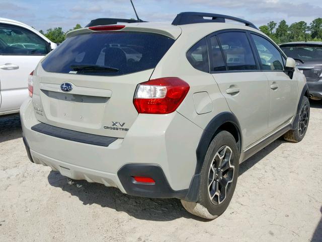 JF2GPACC5DH850706 - 2013 SUBARU XV CROSSTR BEIGE photo 4