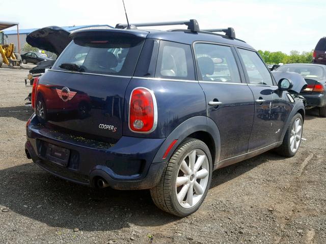 WMWZC5C52BWL54408 - 2011 MINI COOPER S C BLUE photo 4