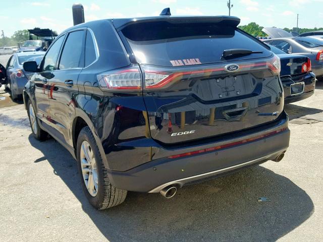 2FMPK3J85JBB23254 - 2018 FORD EDGE SEL BLACK photo 3