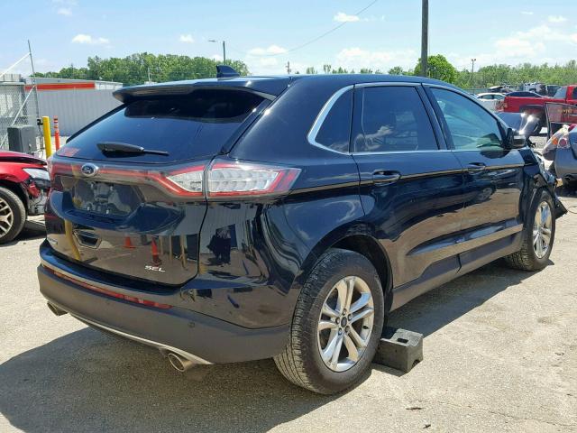 2FMPK3J85JBB23254 - 2018 FORD EDGE SEL BLACK photo 4