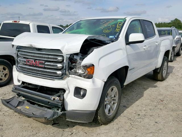 1GTG5CEN1K1171228 - 2019 GMC CANYON SLE WHITE photo 2