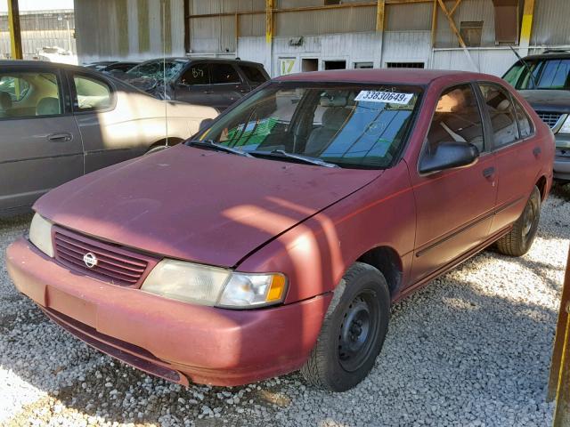 1N4AB41D9SC763259 - 1995 NISSAN SENTRA XE MAROON photo 2