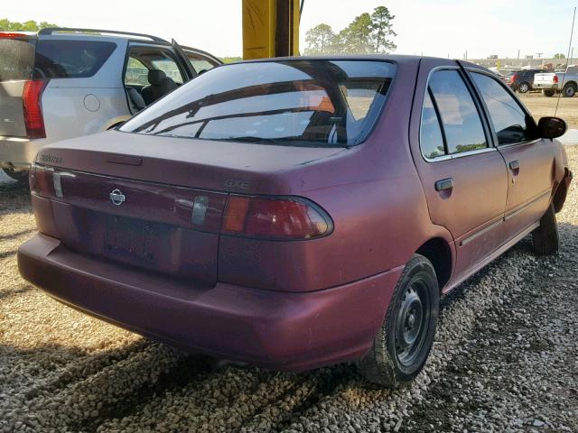 1N4AB41D9SC763259 - 1995 NISSAN SENTRA XE MAROON photo 4