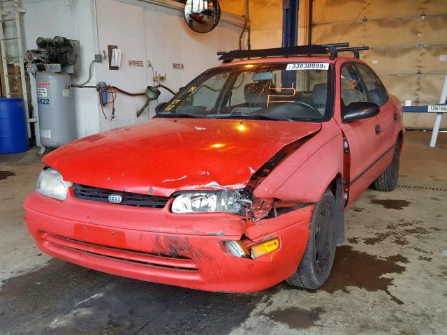 1Y1SK5269TZ009518 - 1996 GEO PRIZM LSI RED photo 2