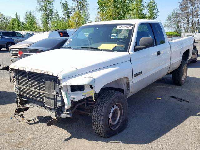 3B7KF23691G217336 - 2001 DODGE RAM 2500 WHITE photo 2