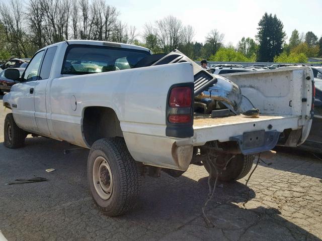 3B7KF23691G217336 - 2001 DODGE RAM 2500 WHITE photo 3