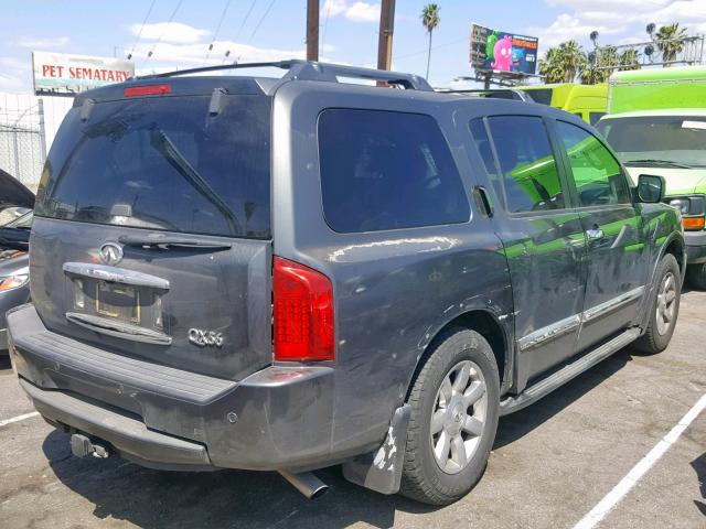 5N3AA08A36N811496 - 2006 INFINITI QX56 GRAY photo 4