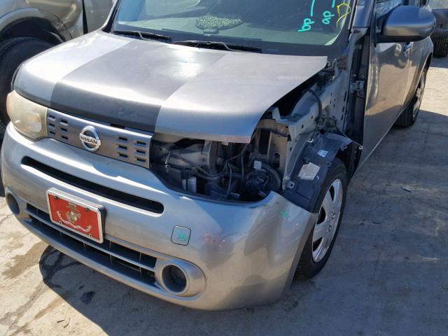 JN8AZ2KRXAT150347 - 2010 NISSAN CUBE BASE GRAY photo 9