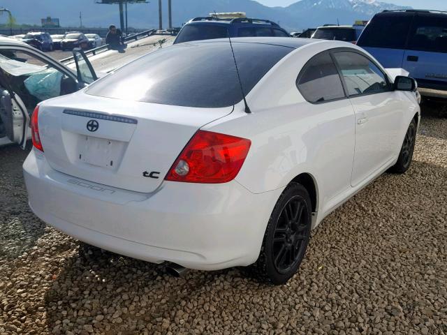 JTKDE167670163414 - 2007 TOYOTA SCION TC WHITE photo 4