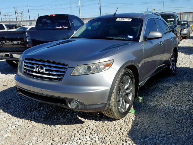 JNRBS08W04X403811 - 2004 INFINITI FX45 GRAY photo 2