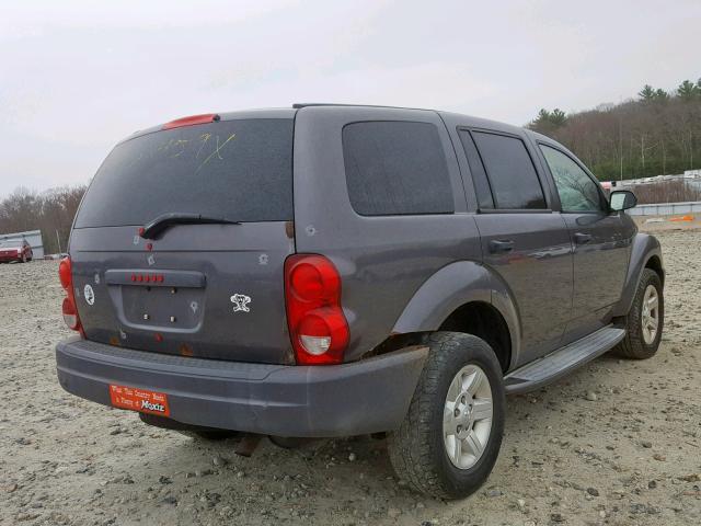 1D4HB38N94F183659 - 2004 DODGE DURANGO ST GRAY photo 4