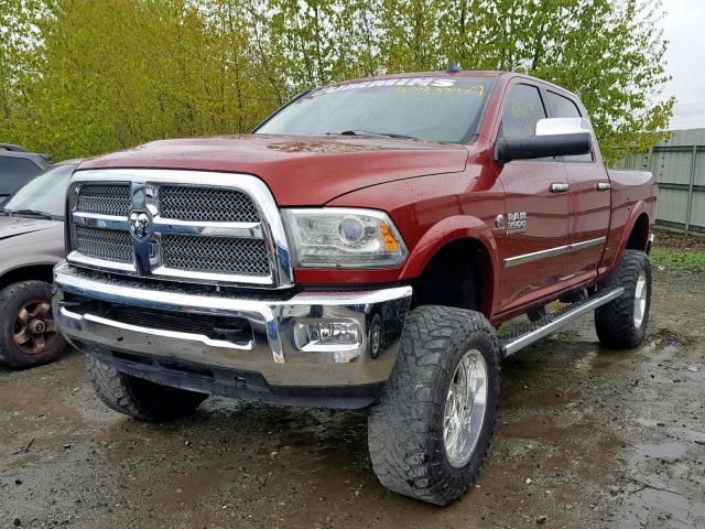 3C63R3FL3EG209328 - 2014 RAM 3500 LONGH MAROON photo 2