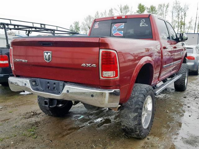 3C63R3FL3EG209328 - 2014 RAM 3500 LONGH MAROON photo 4