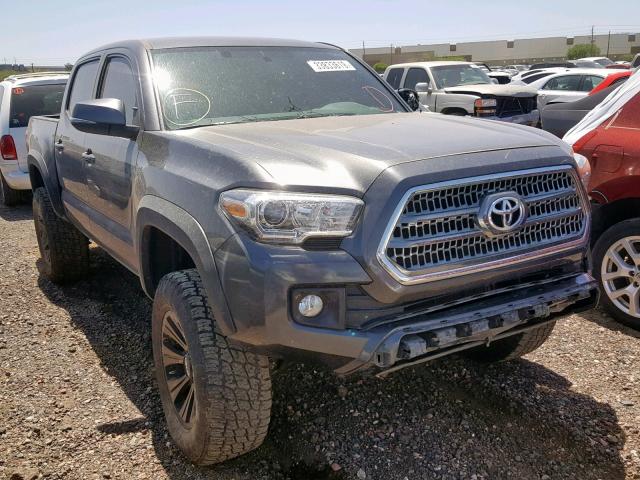 3TMCZ5ANXHM078899 - 2017 TOYOTA TACOMA DOU CHARCOAL photo 1