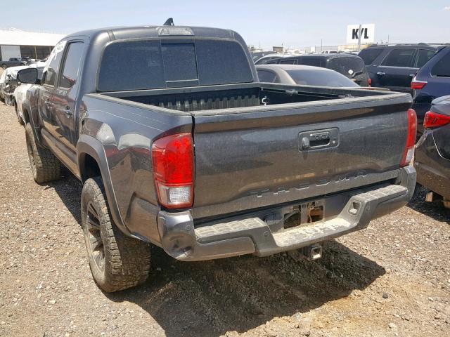 3TMCZ5ANXHM078899 - 2017 TOYOTA TACOMA DOU CHARCOAL photo 3