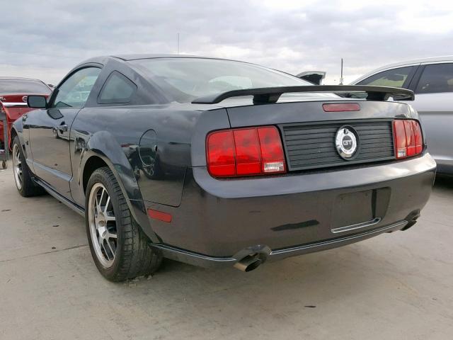 1ZVHT82H585146255 - 2008 FORD MUSTANG GT GRAY photo 3
