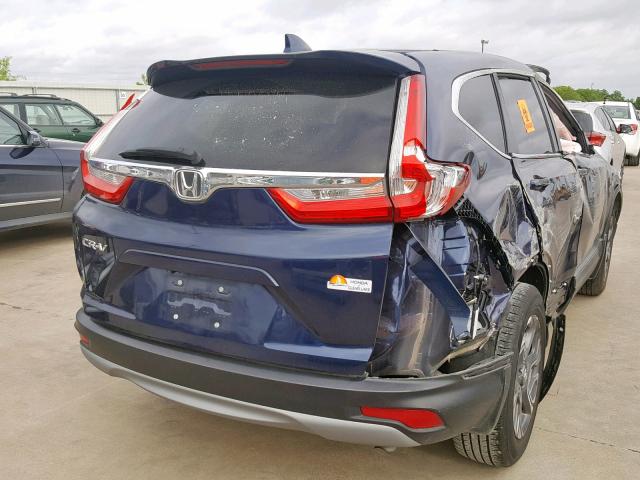 7FARW1H80JE026255 - 2018 HONDA CR-V EXL BLUE photo 4