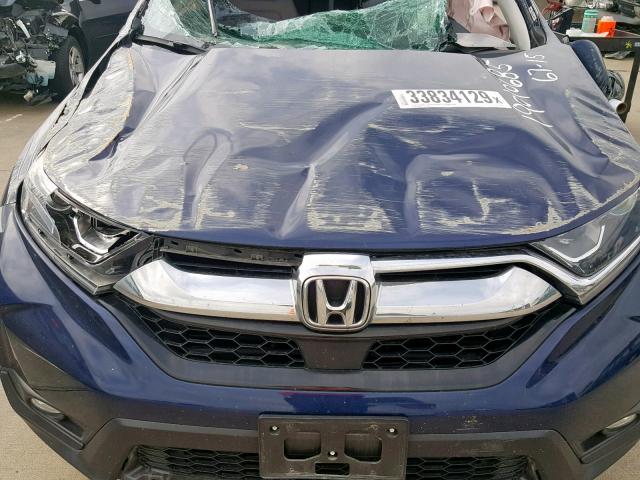 7FARW1H80JE026255 - 2018 HONDA CR-V EXL BLUE photo 7