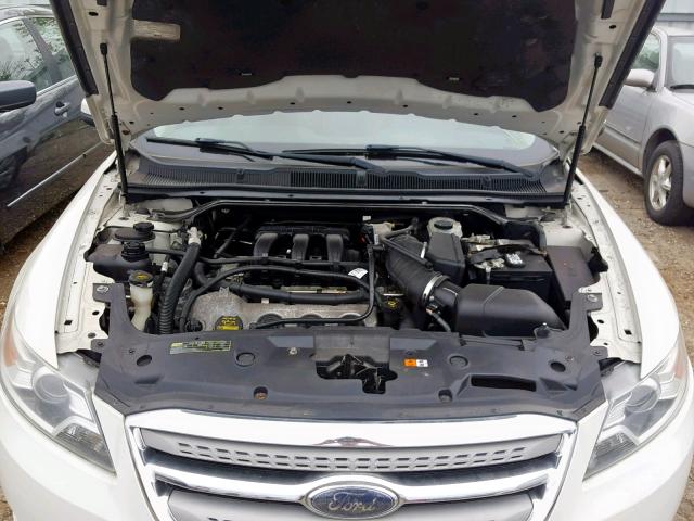 1FAHP2EW6AG126434 - 2010 FORD TAURUS SEL WHITE photo 7