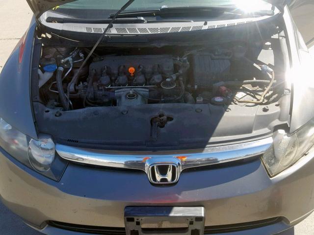 JHMFA15516S008962 - 2006 HONDA CIVIC LX BLUE photo 7