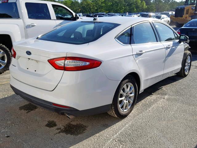 3FA6P0G77GR198987 - 2016 FORD FUSION S WHITE photo 4