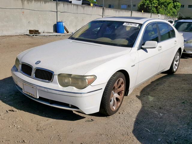 WBAGN63544DS52355 - 2004 BMW 745 LI WHITE photo 2