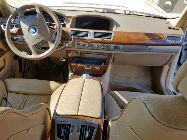 WBAGN63544DS52355 - 2004 BMW 745 LI WHITE photo 9