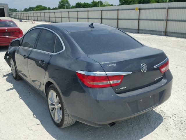 1G4PR5SKXD4150210 - 2013 BUICK VERANO CON GRAY photo 3